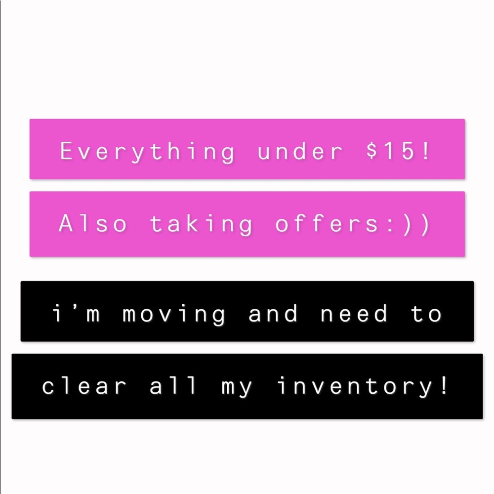 everything $15 and under!